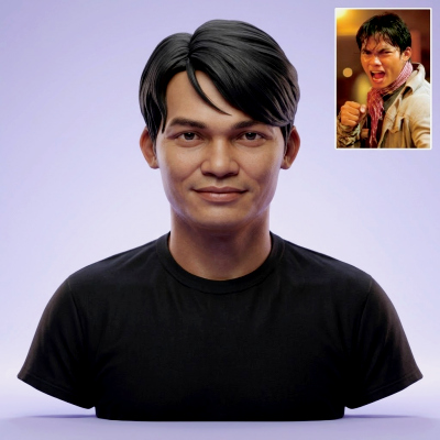 Tony Jaa Portrait Bust 3D Printable