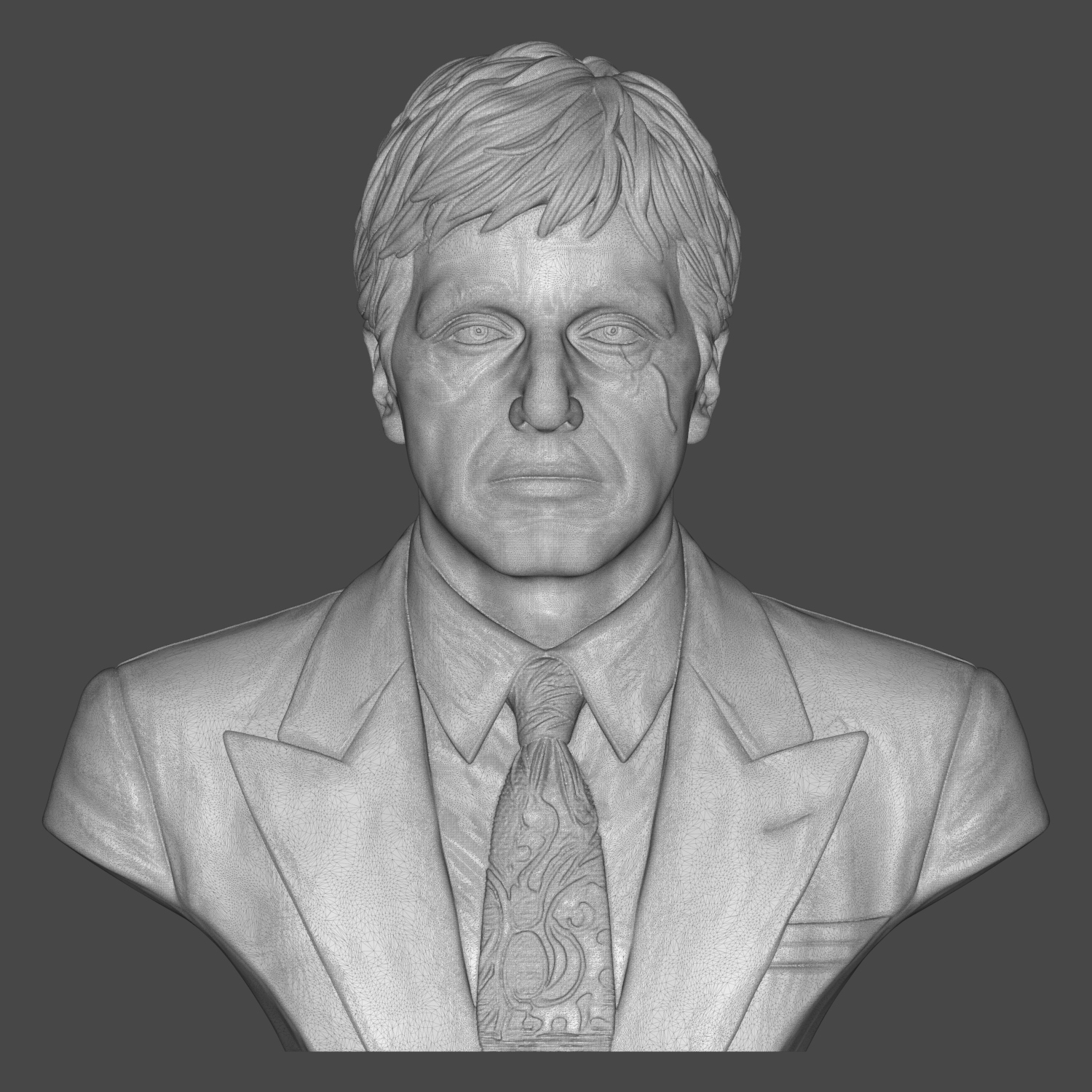 Tony Montana Scarface 3D Printable Bust 3D Model