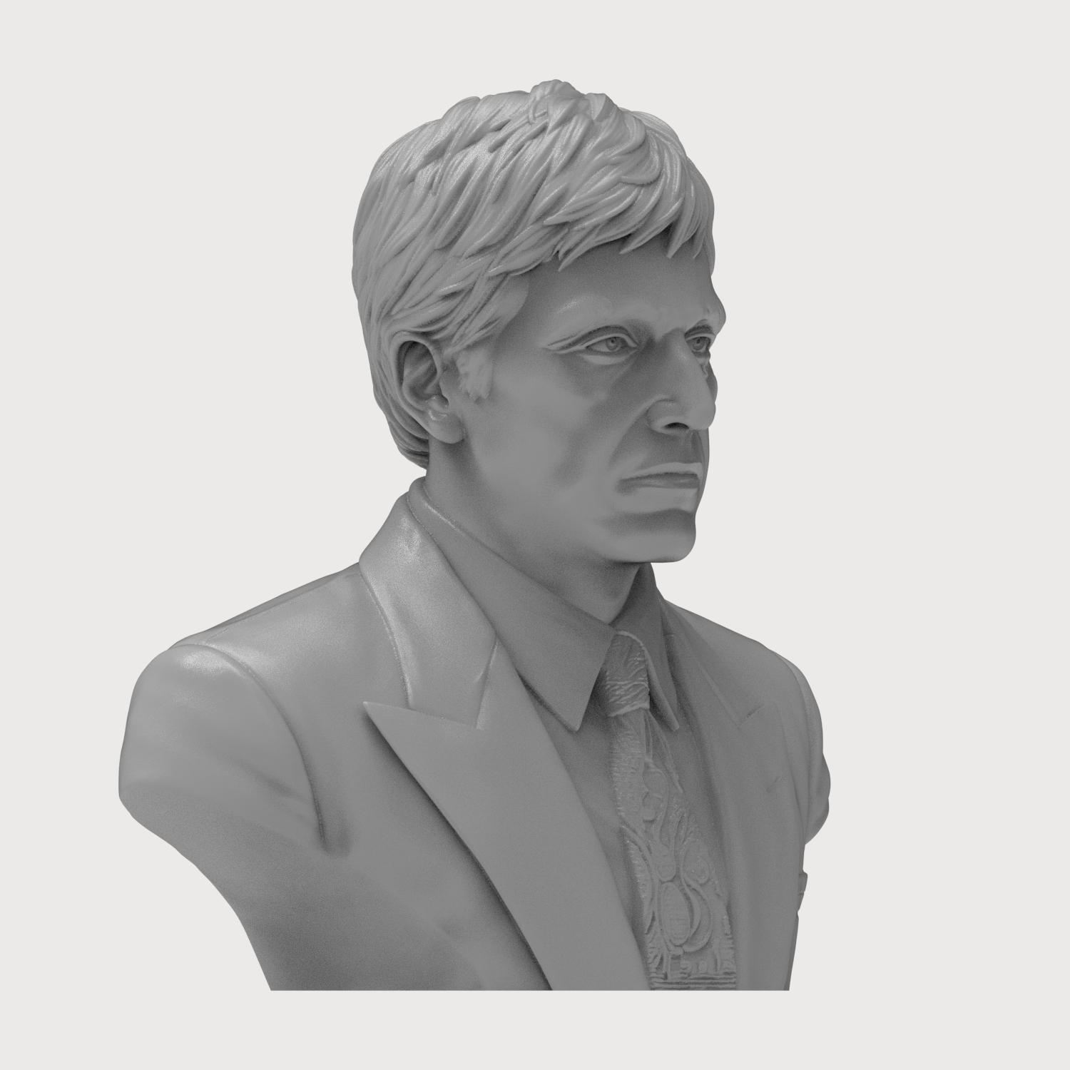 Tony Montana Scarface 3D Printable Bust 3D Model