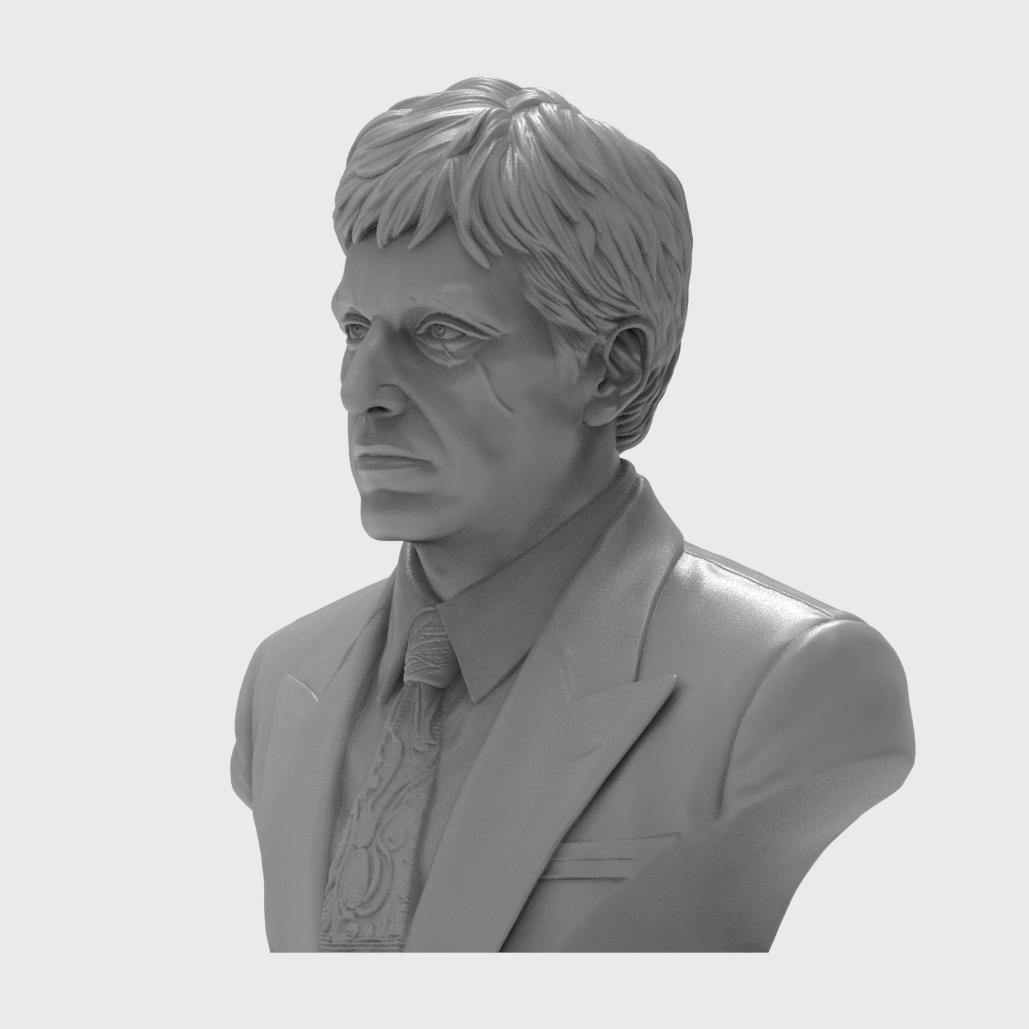 Tony Montana Scarface 3D Printable Bust 3D Model