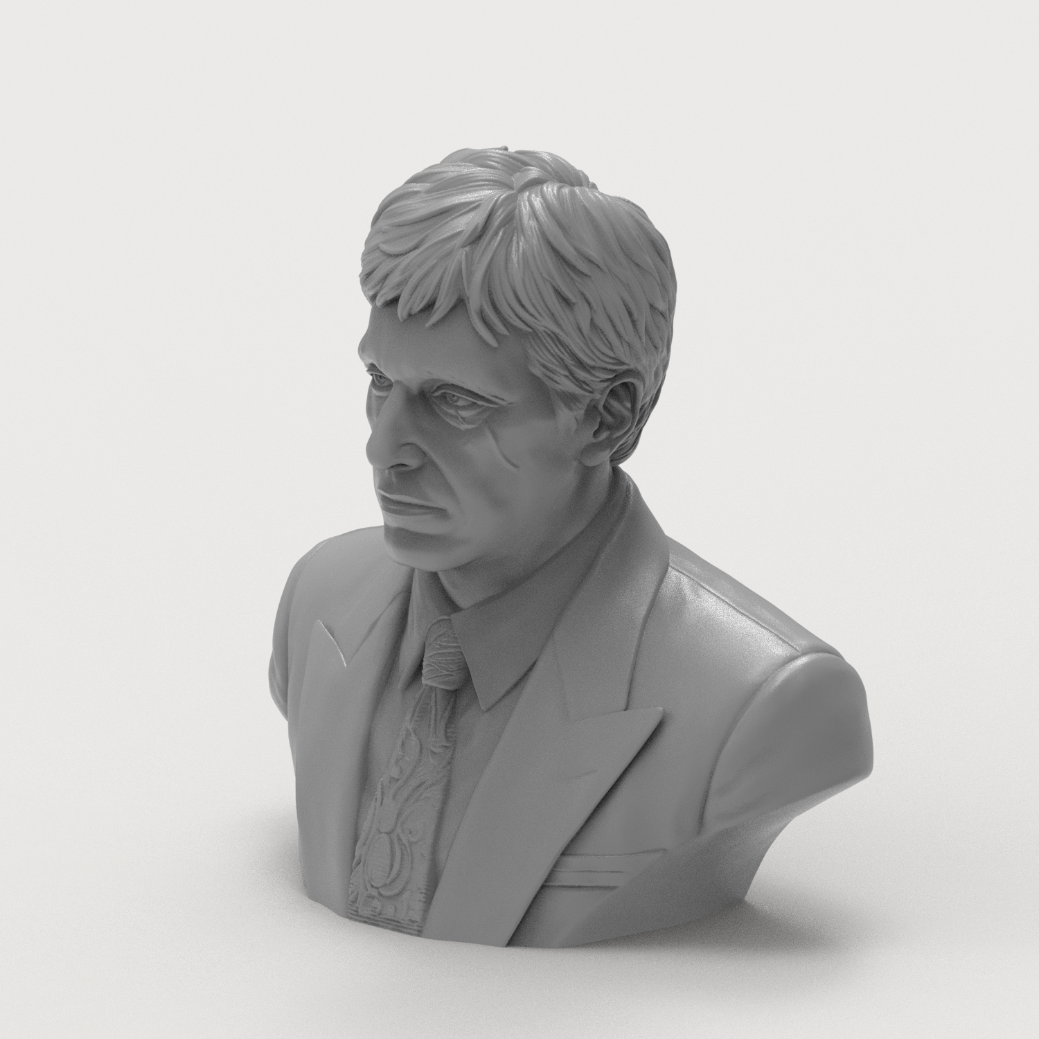 Tony Montana Scarface 3D Printable Bust 3D Model