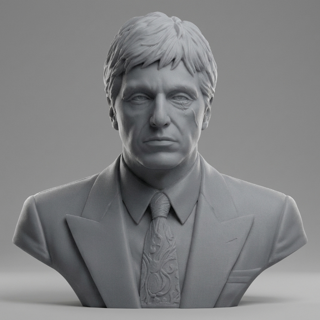 Tony Montana Scarface 3D Printable Bust 3D Model