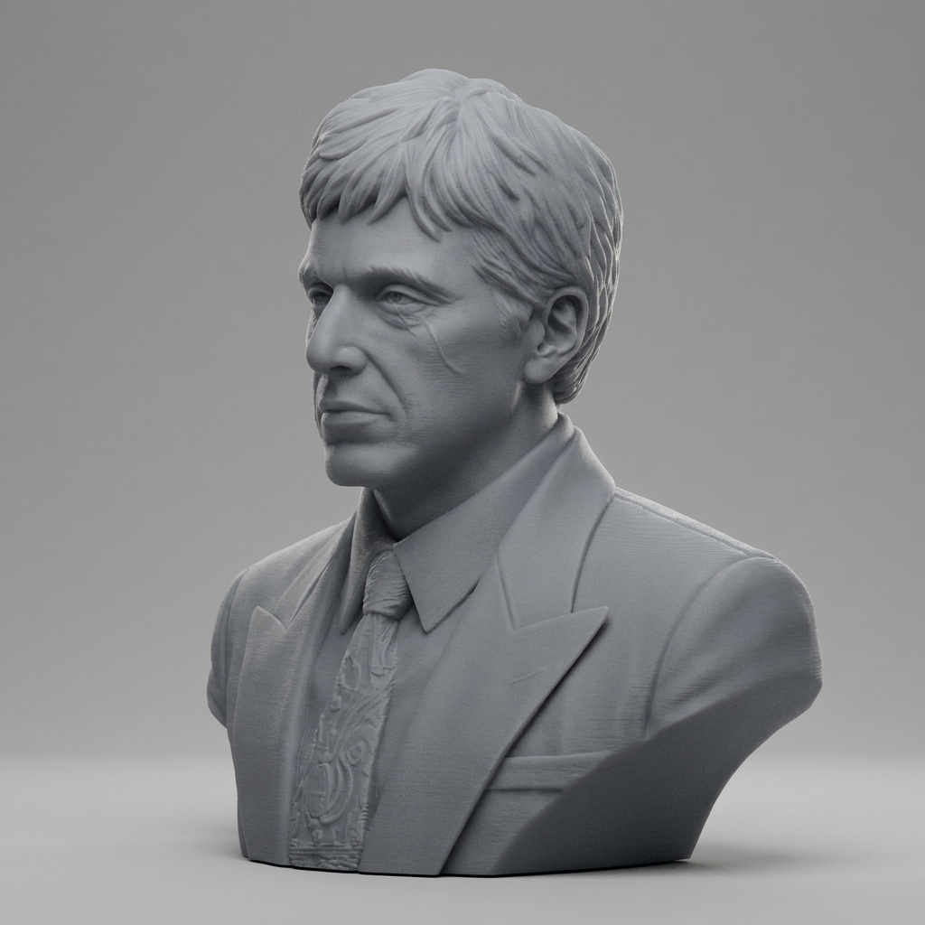 Tony Montana Scarface 3D Printable Bust 3D Model