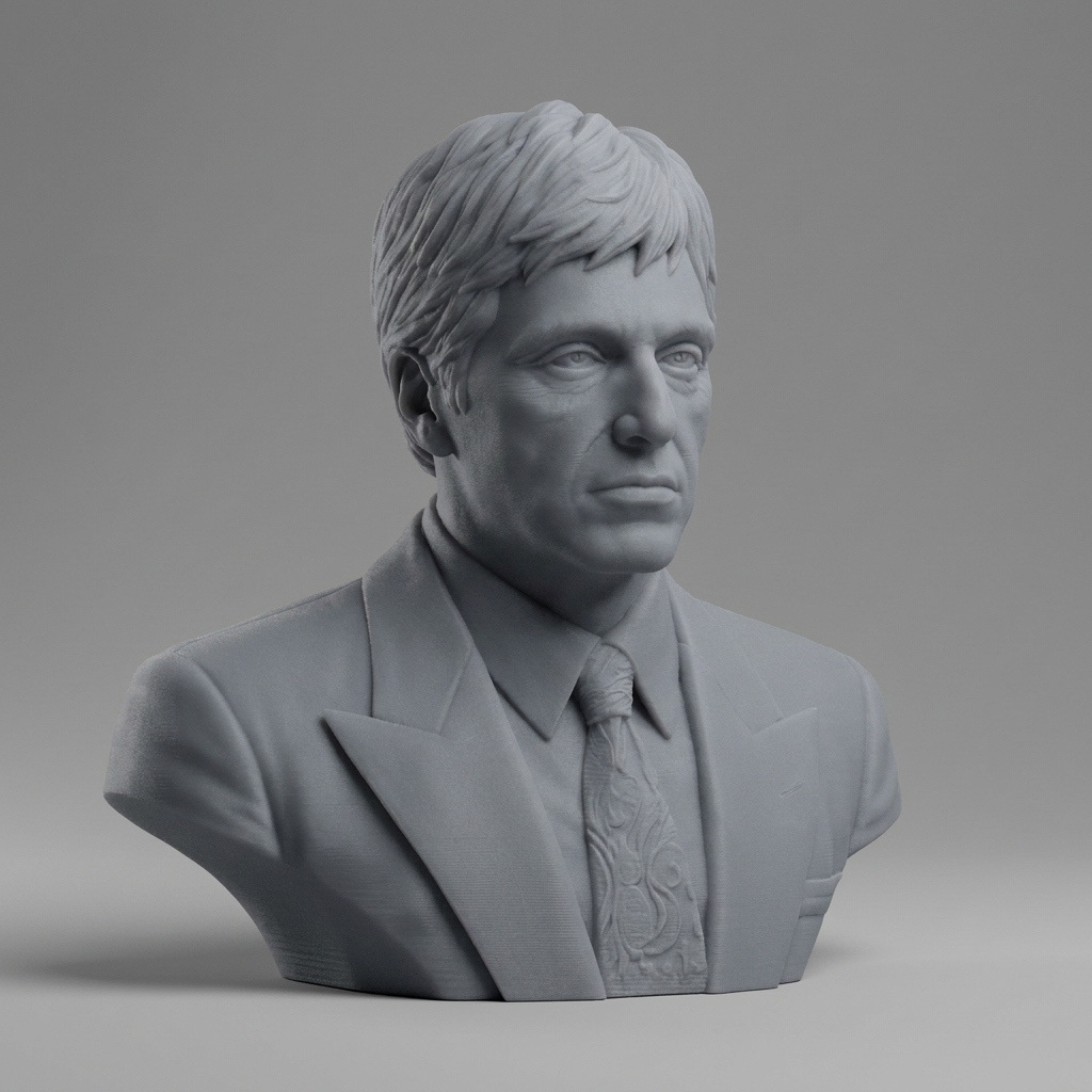 Tony Montana Scarface 3D Printable Bust 3D Model