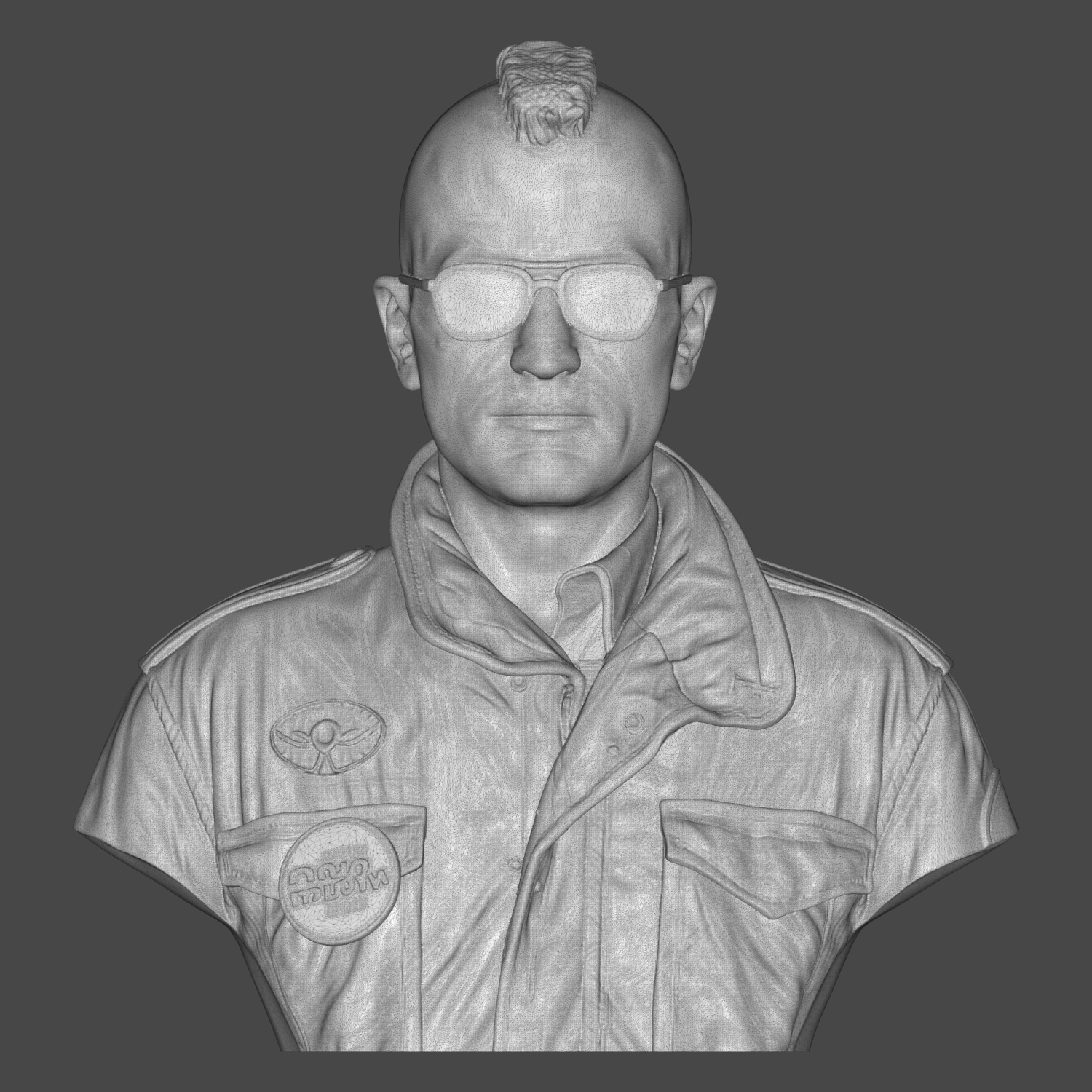 Travis Bickle Taxi Driver 3D Printable Bust 3D Model