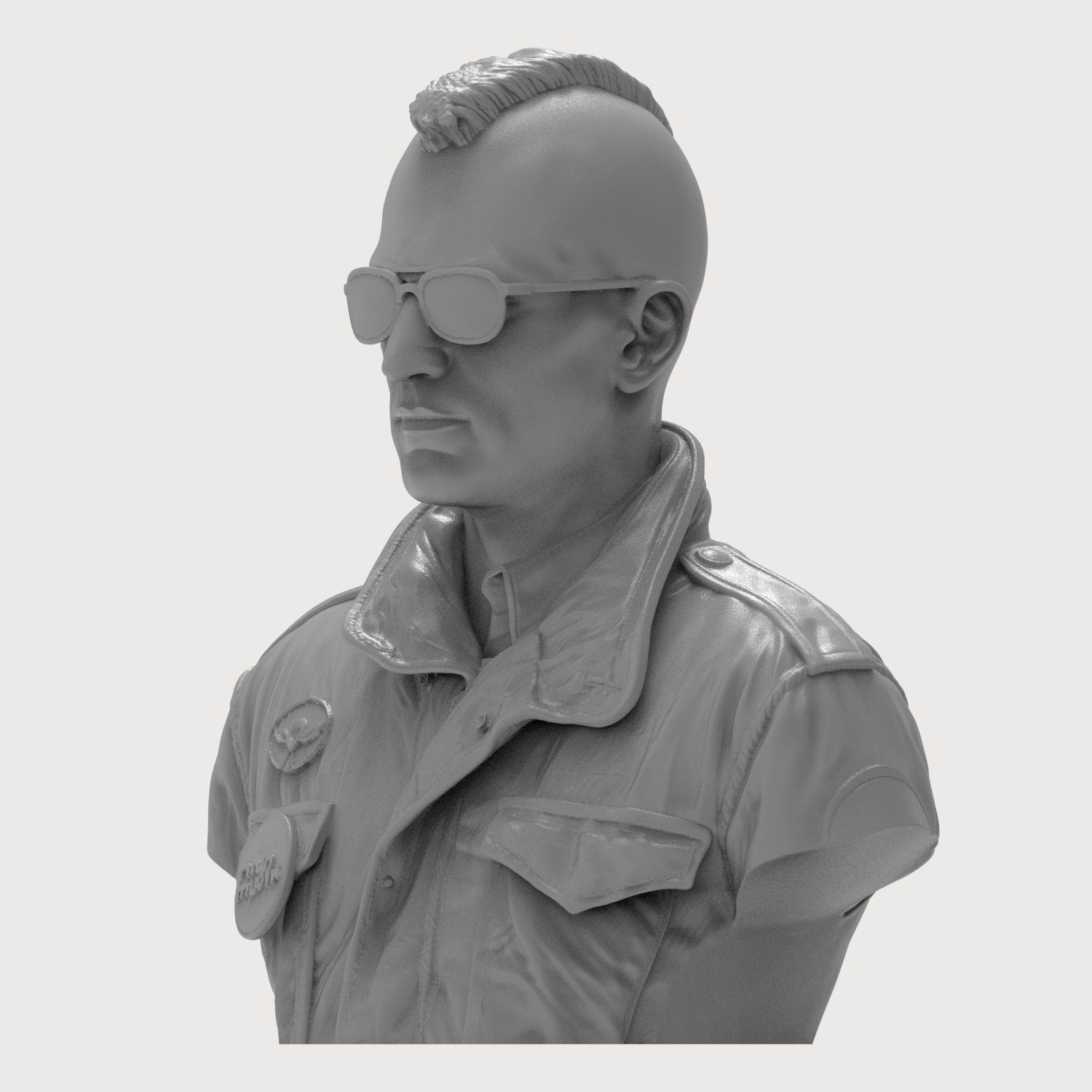 Travis Bickle Taxi Driver 3D Printable Bust 3D Model