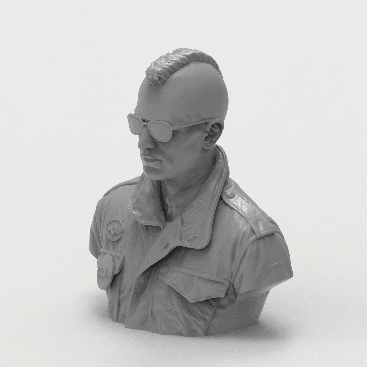 Travis Bickle Taxi Driver 3D Printable Bust 3D Model