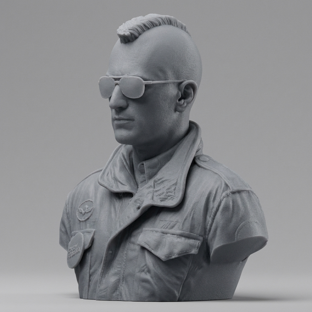 Travis Bickle Taxi Driver 3D Printable Bust 3D Model