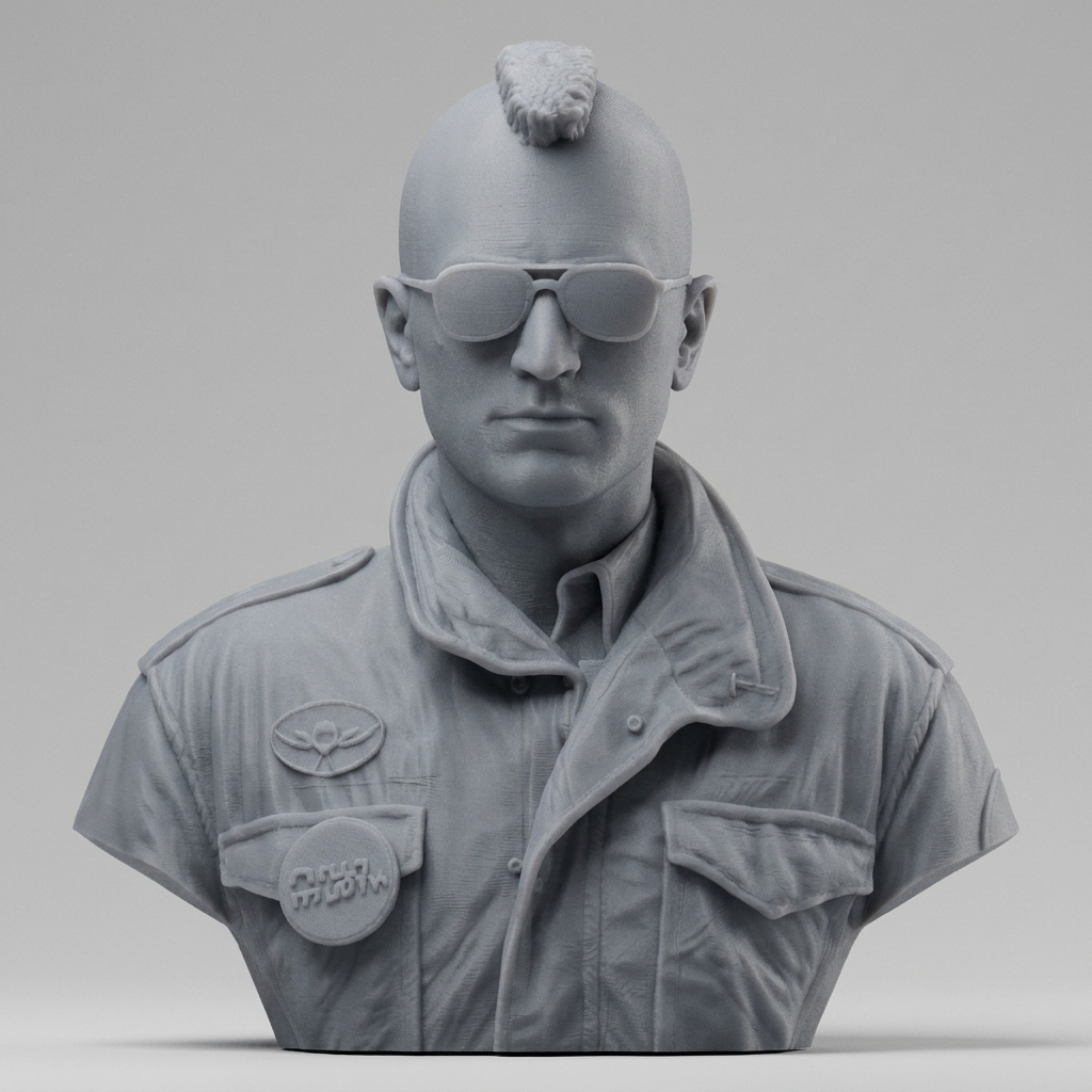 Travis Bickle Taxi Driver 3D Printable Bust 3D Model