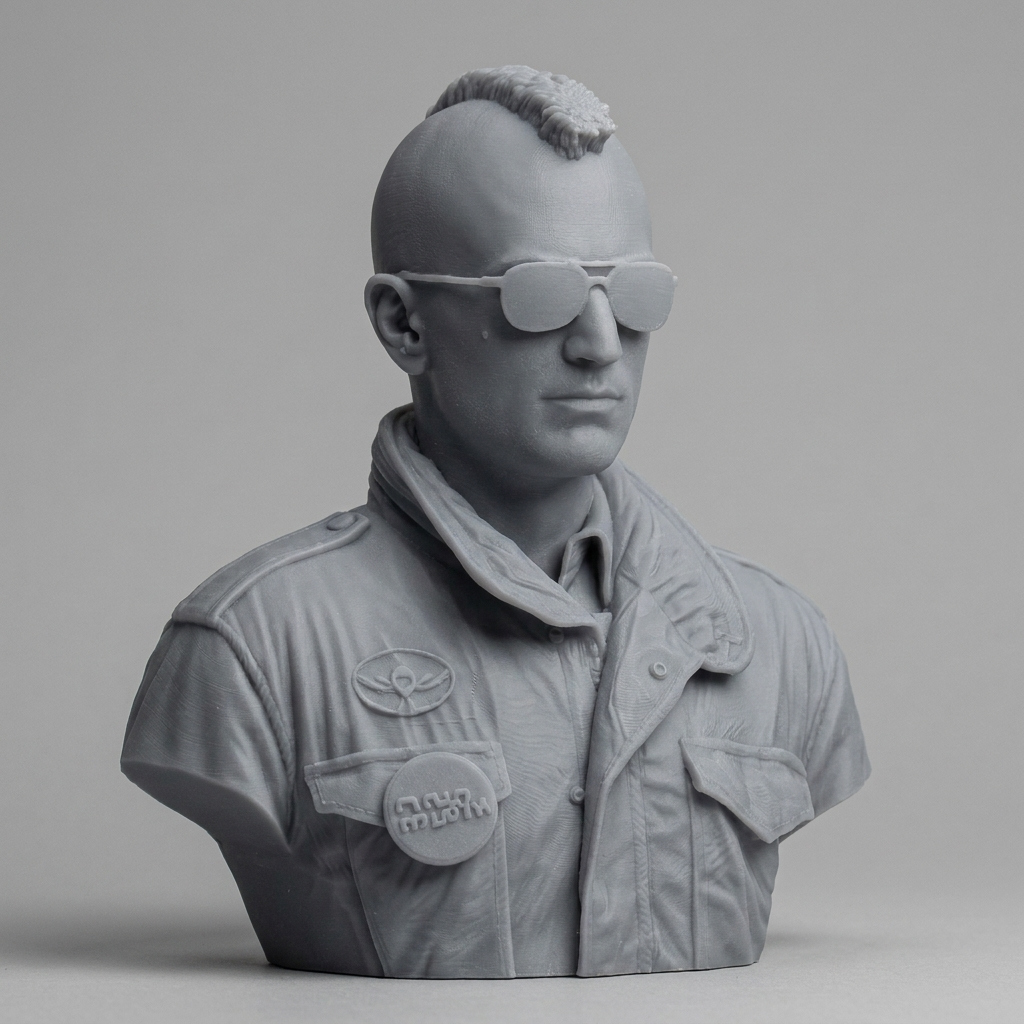 Travis Bickle Taxi Driver 3D Printable Bust 3D Model