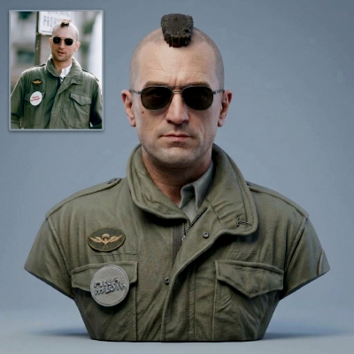 Travis Bickle (Taxi Driver) 3D Printable Bust