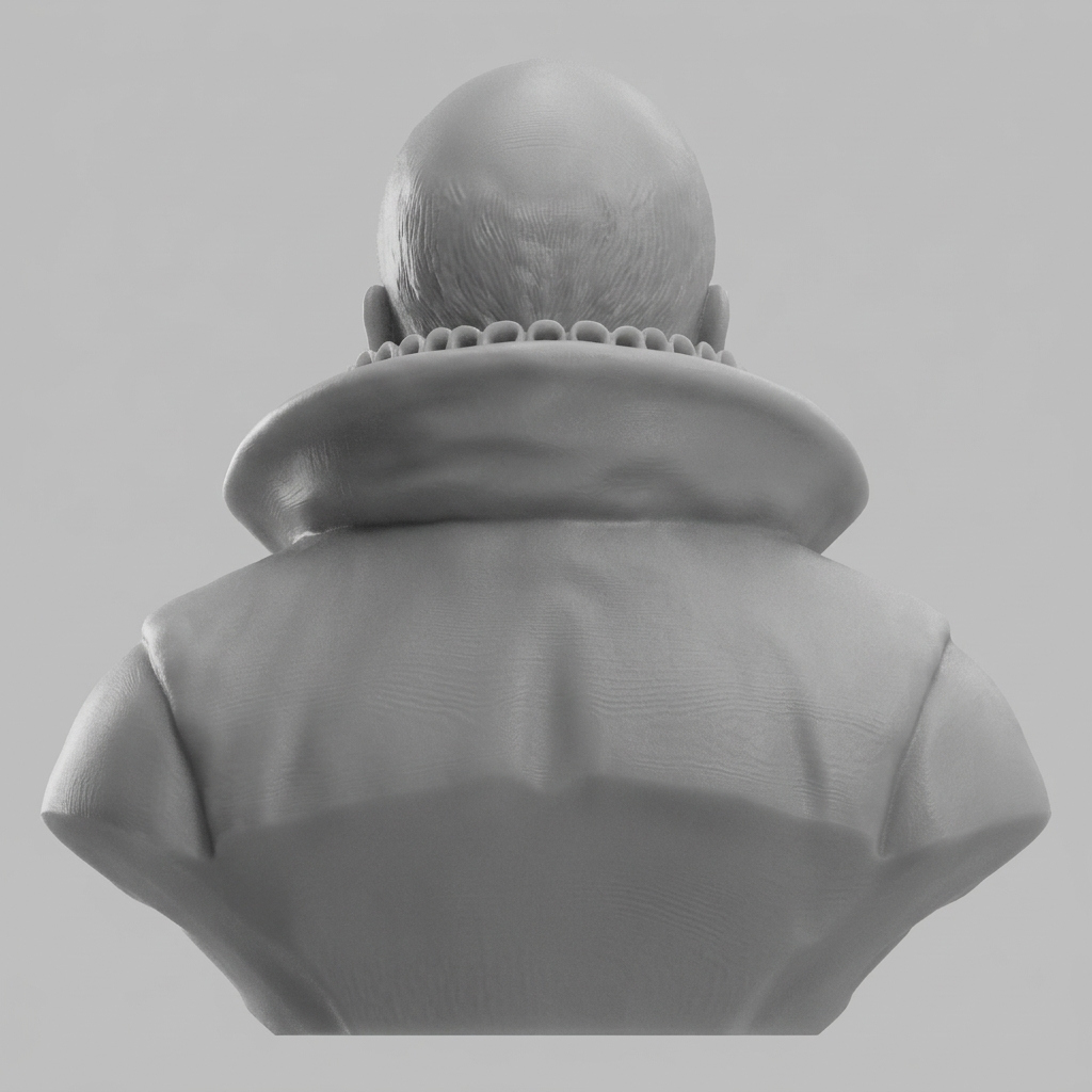 Tycho Brahe 3D Printable Bust 3D Model