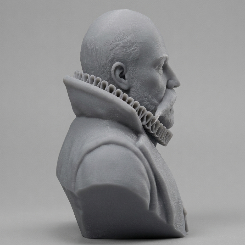 Tycho Brahe 3D Printable Bust 3D Model