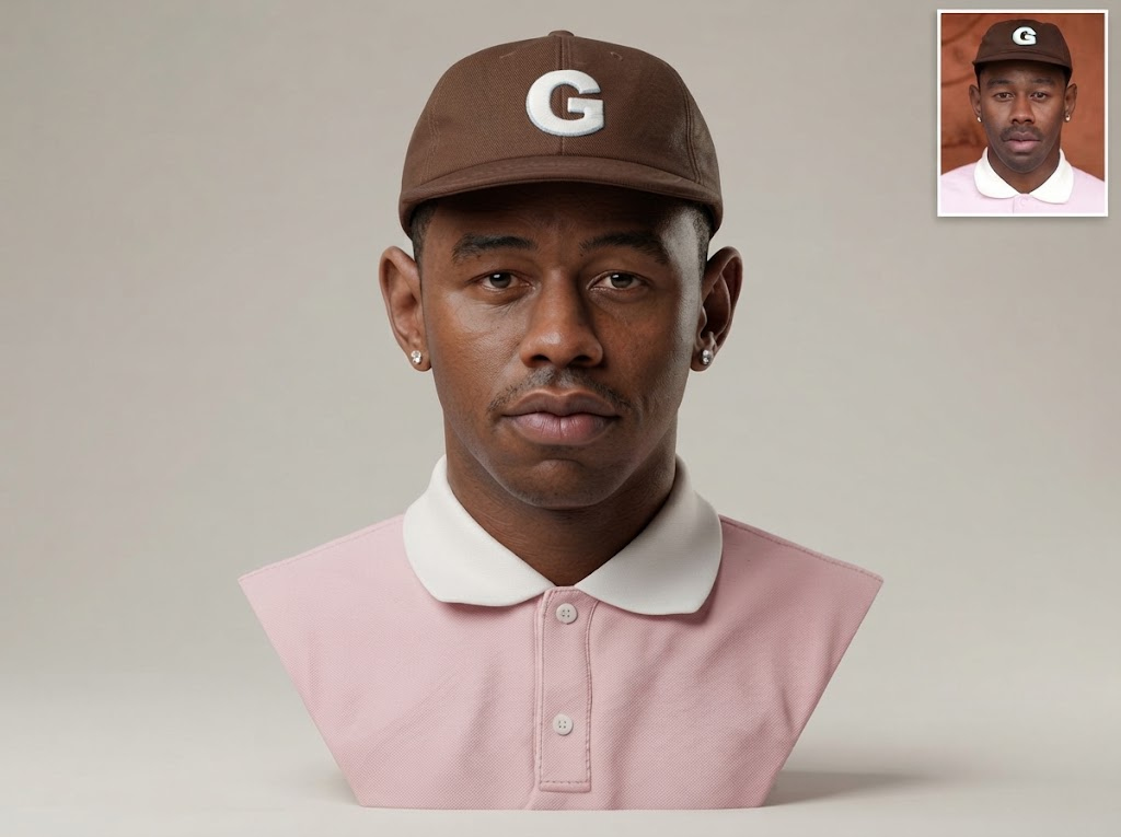 Tyler the Creator 3D Printable Bust 3D Model