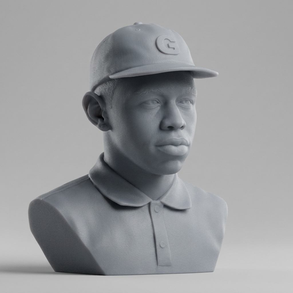 Tyler the Creator 3D Printable Bust 3D Model