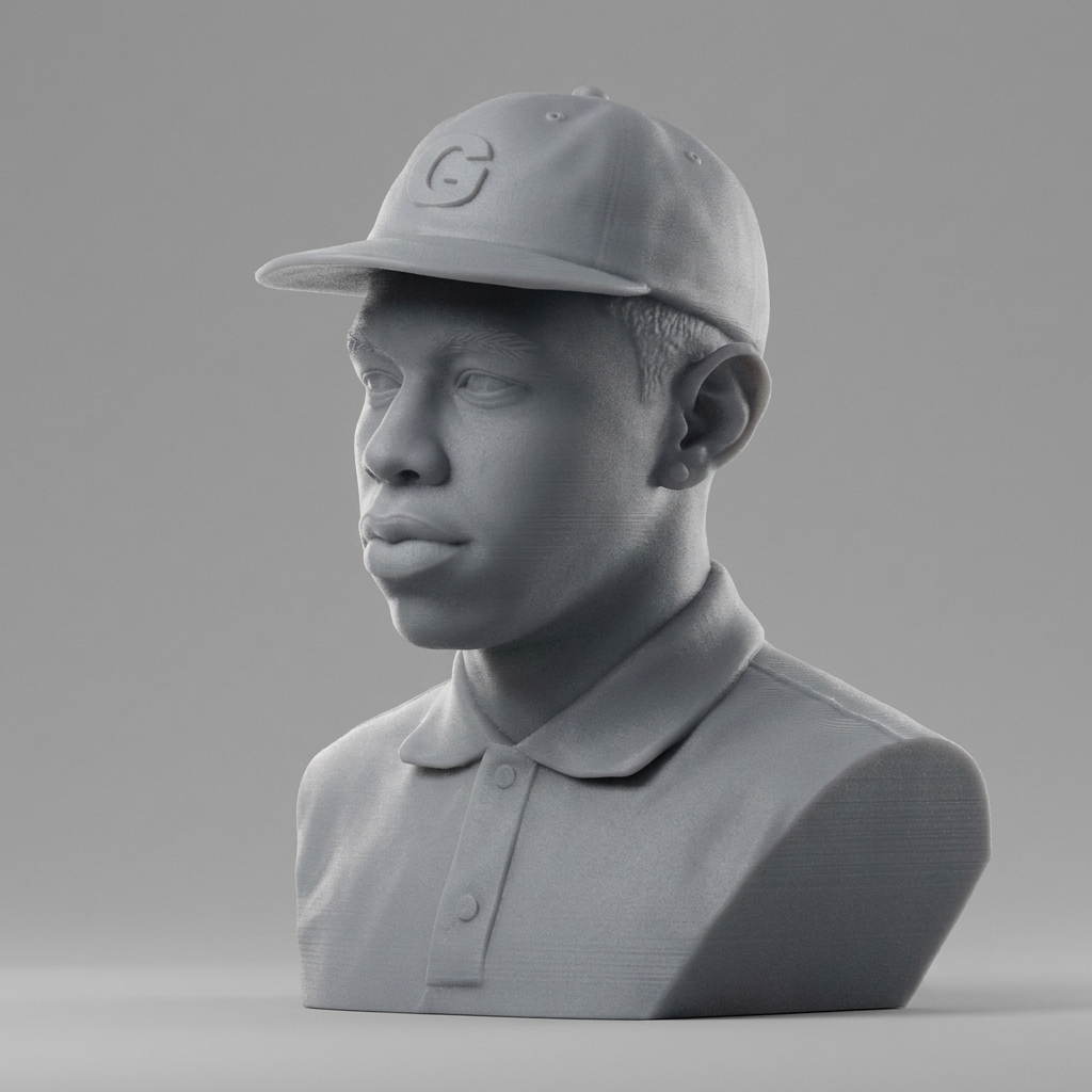 Tyler the Creator 3D Printable Bust 3D Model