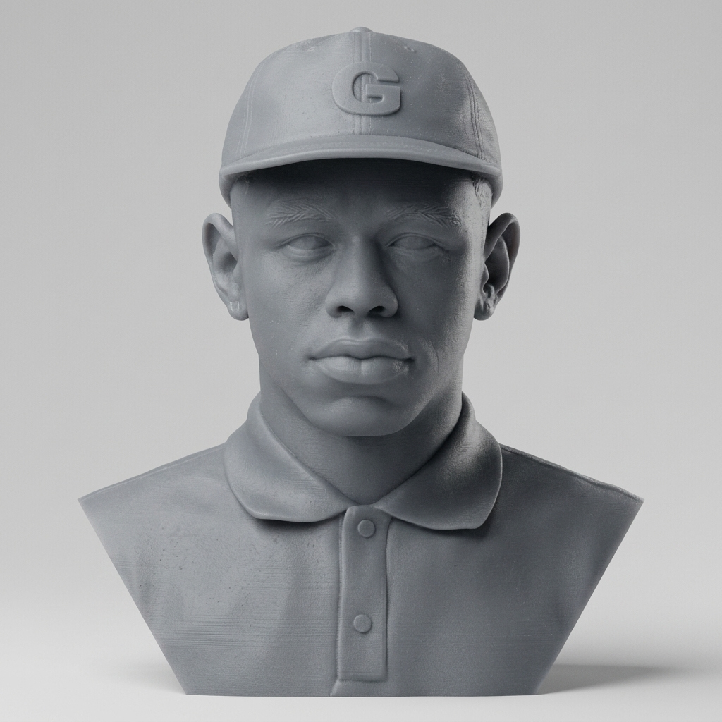 Tyler the Creator 3D Printable Bust 3D Model