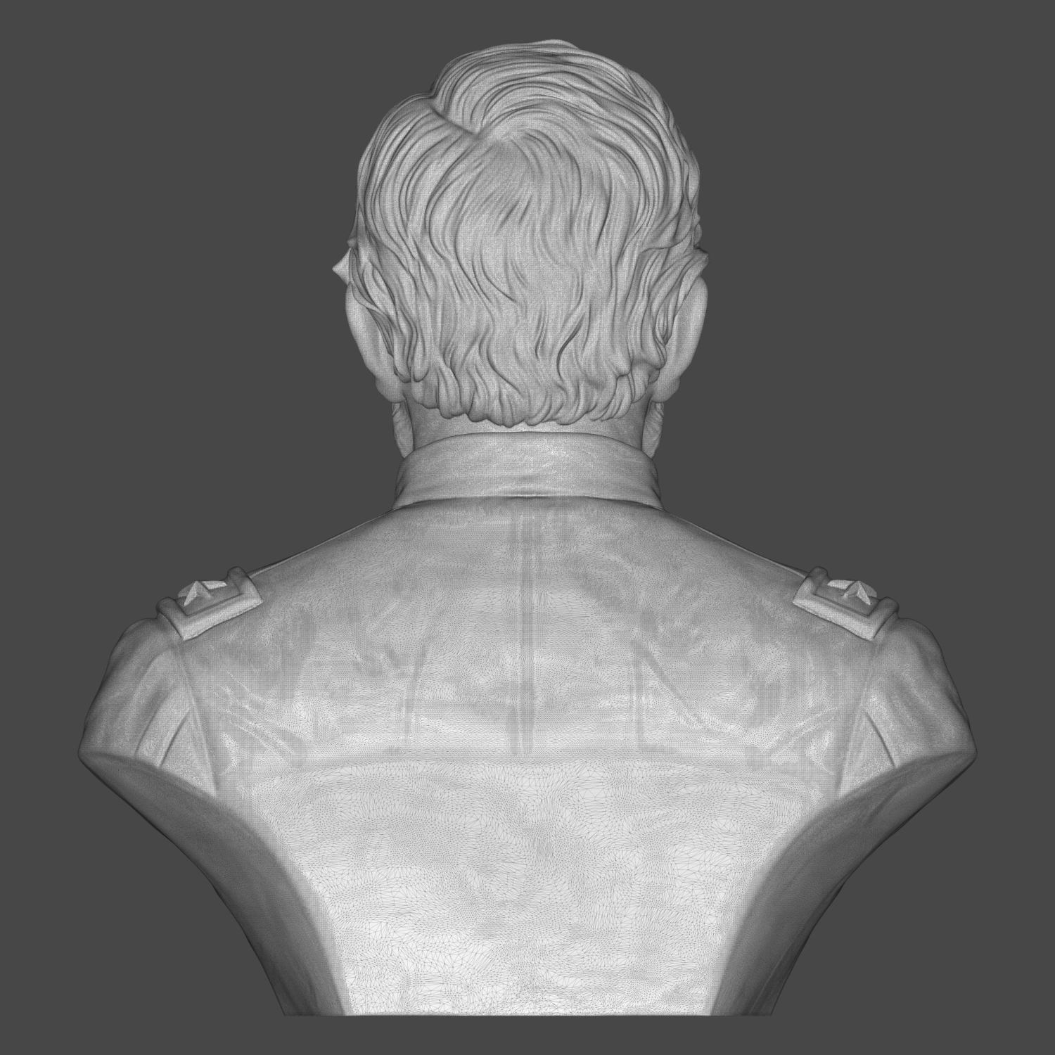 Ulysses S Grant Civil War General Historical Bust 3D Model