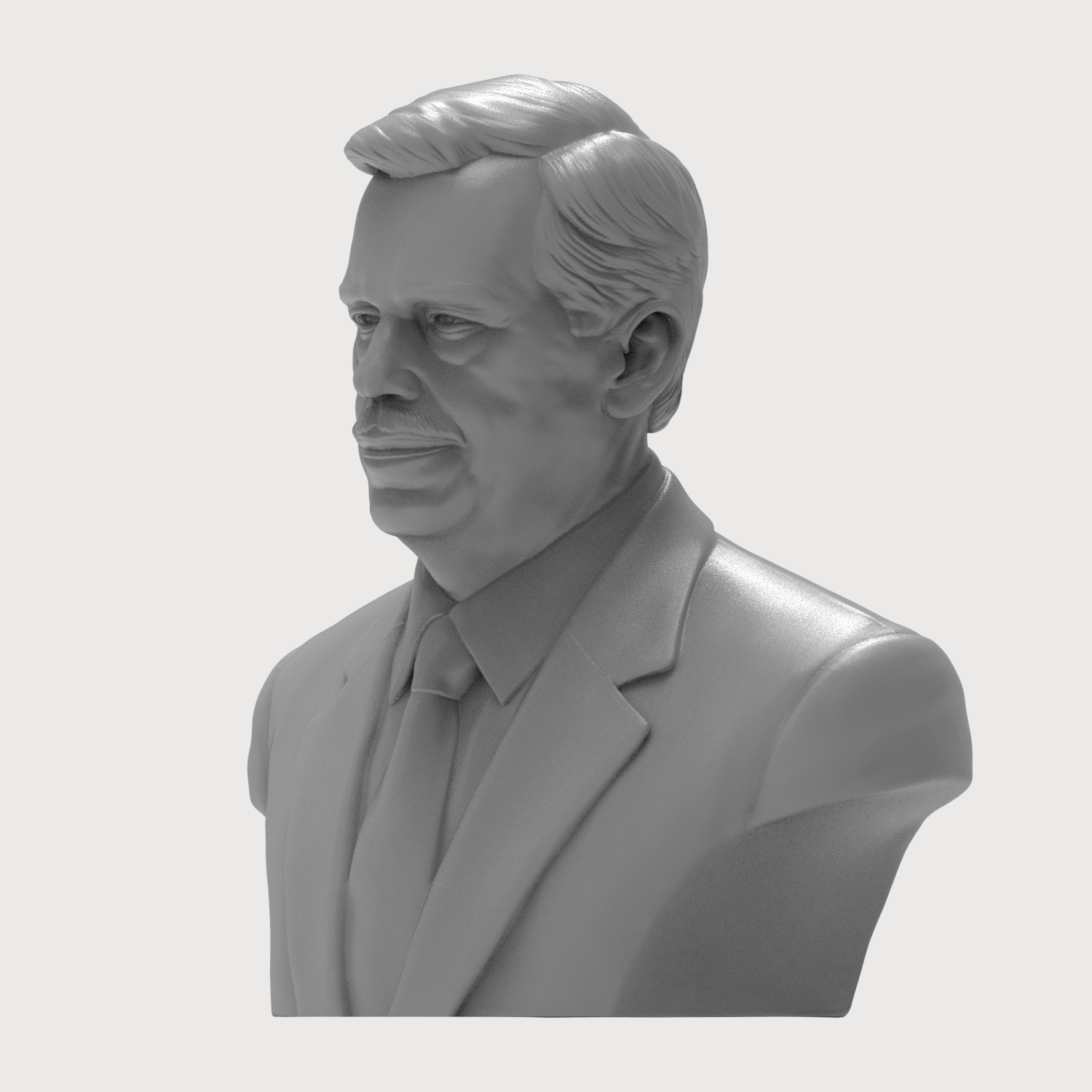 V&aacuteclav Havel 3D Printable Bust 3D Model