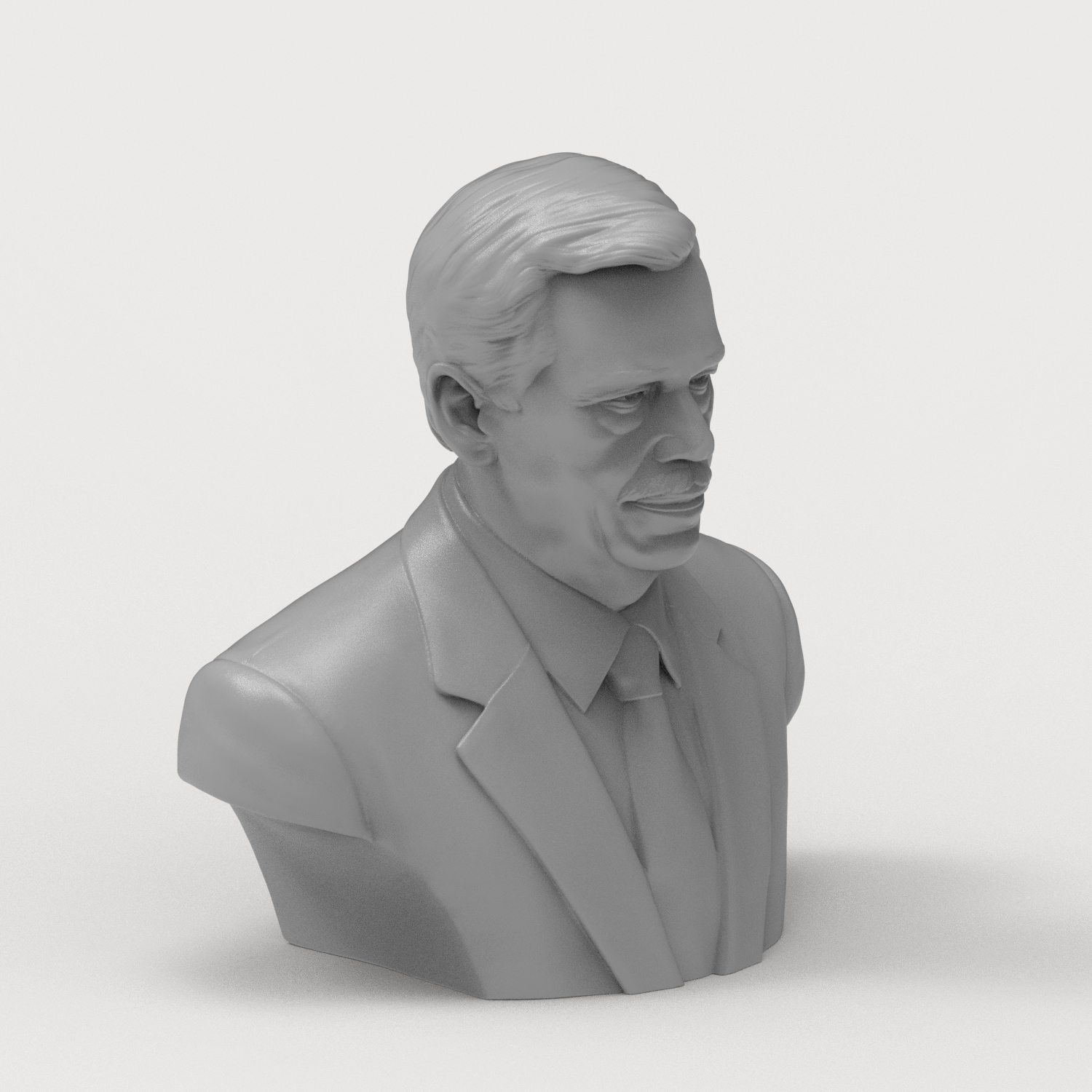 Václav Havel 3D Printable Bust 3D Model