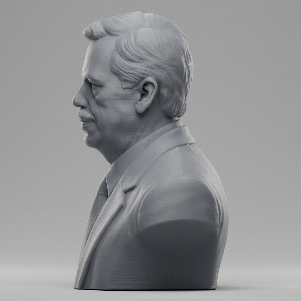 Václav Havel 3D Printable Bust 3D Model