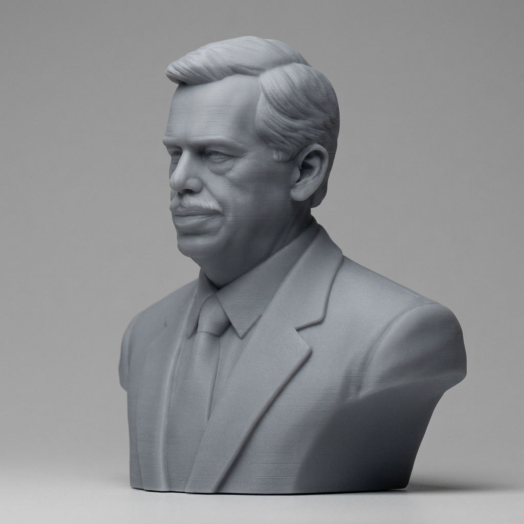 Václav Havel 3D Printable Bust 3D Model