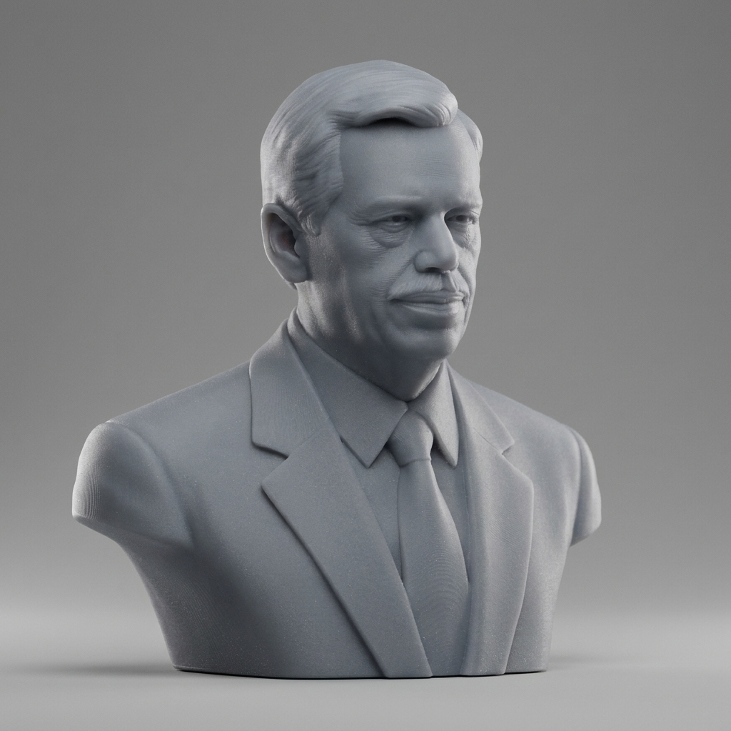 Václav Havel 3D Printable Bust 3D Model