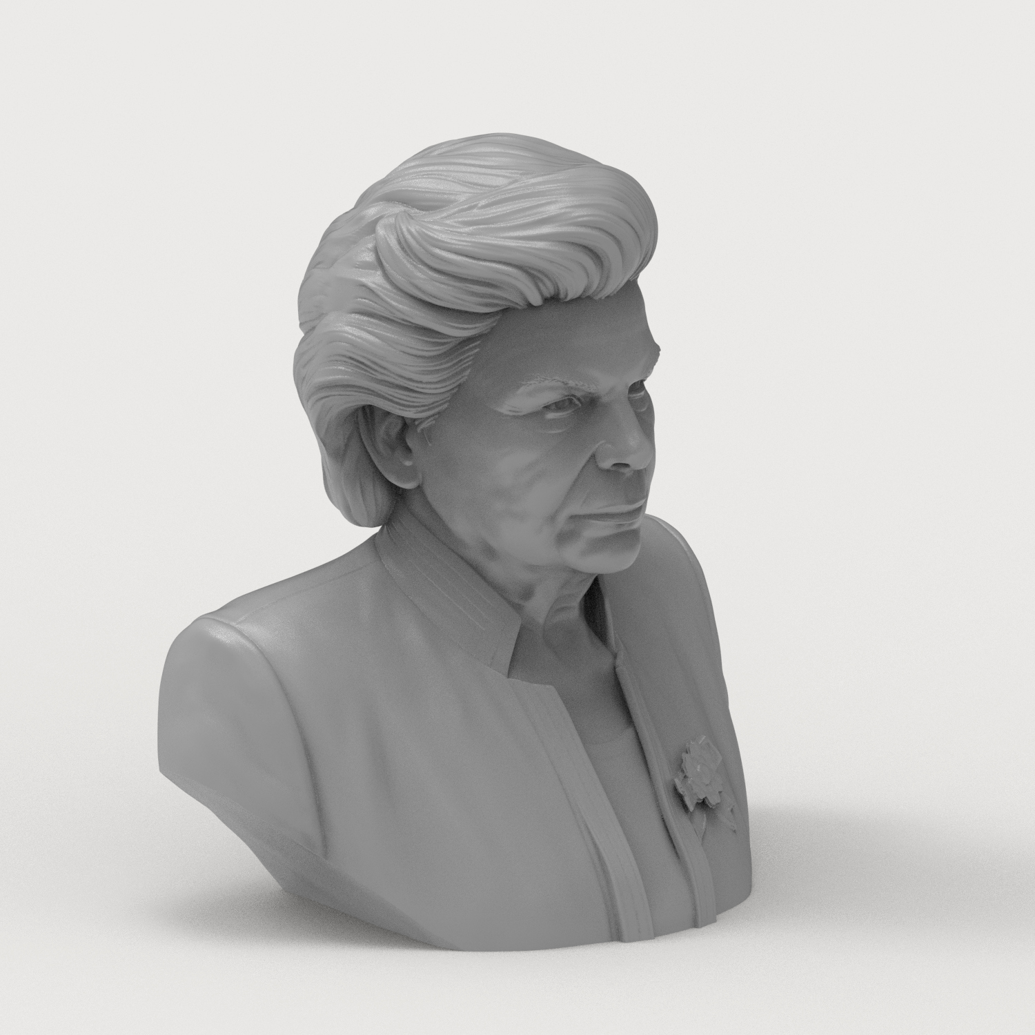 Valentina Tereshkova First Woman in Space Bust 3D Model