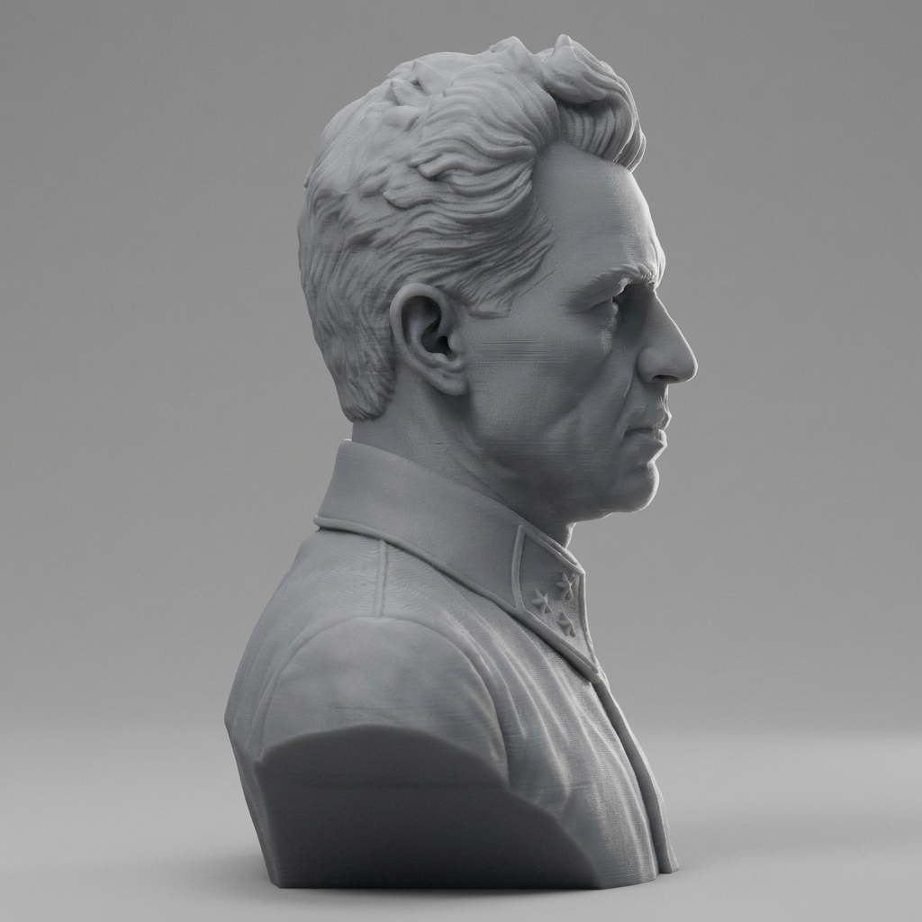 Vasily Chuikov 3D Printable Bust 3D Model
