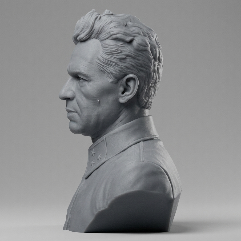 Vasily Chuikov 3D Printable Bust 3D Model