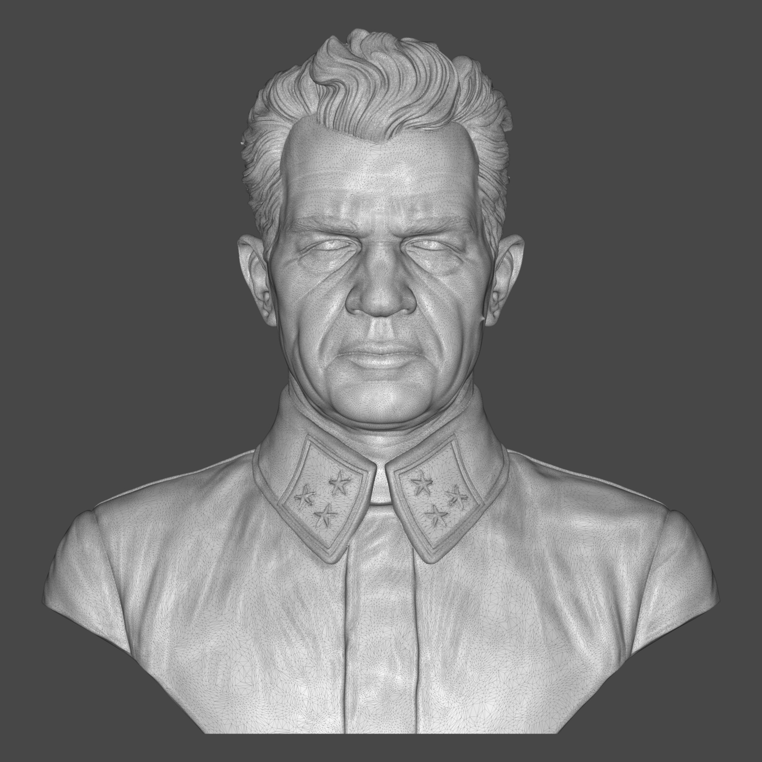 Vasily Chuikov 3D Printable Bust 3D Model
