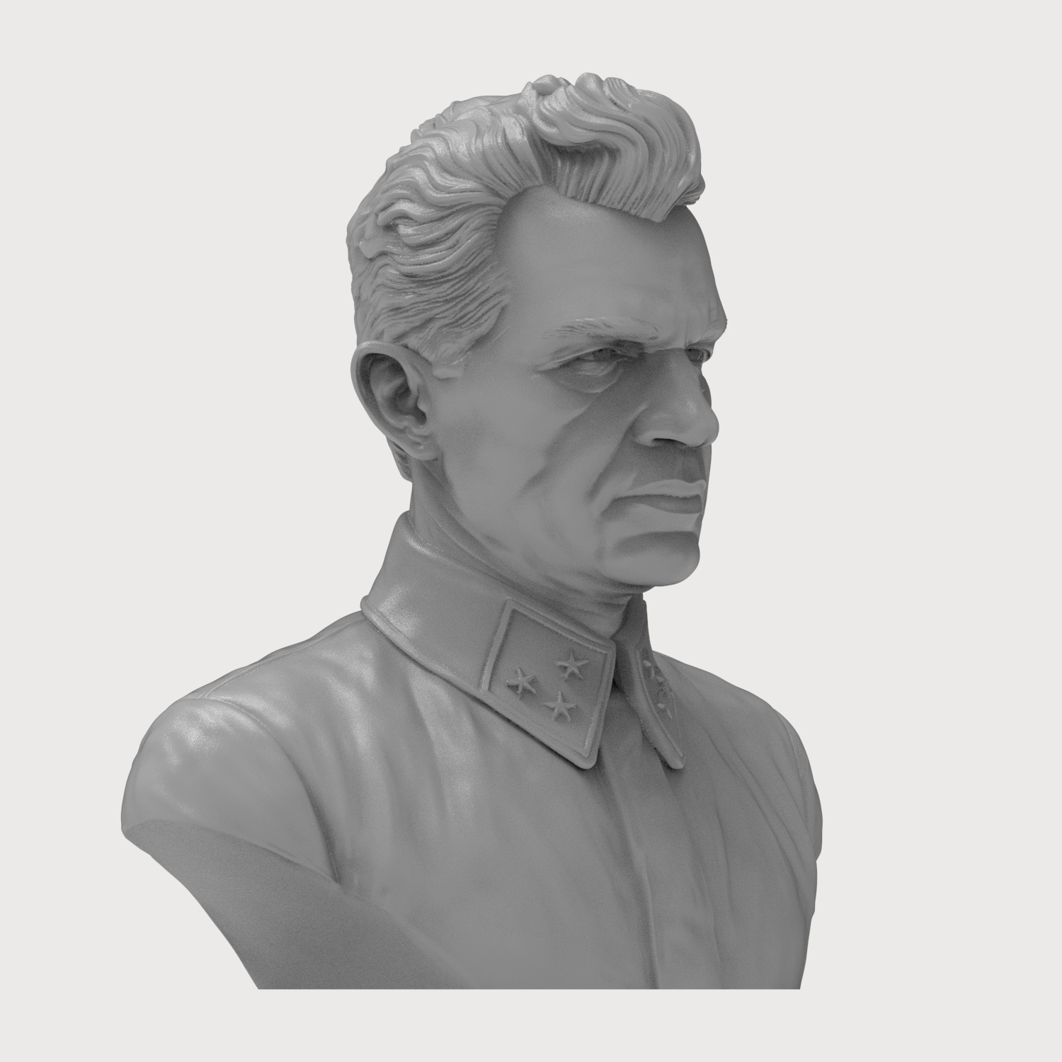 Vasily Chuikov 3D Printable Bust 3D Model