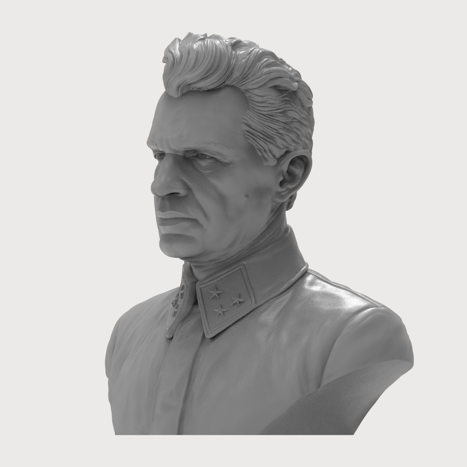 Vasily Chuikov 3D Printable Bust 3D Model