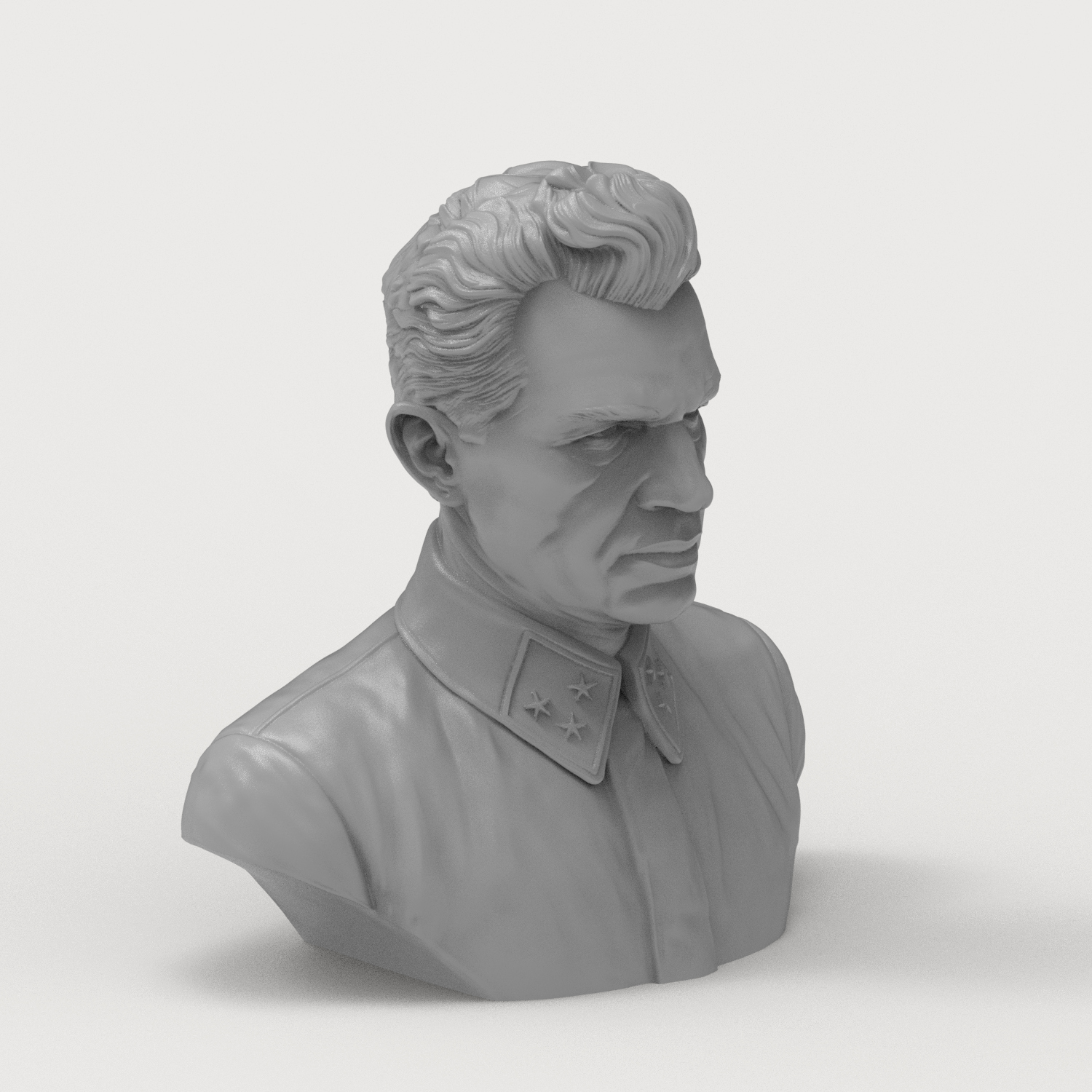Vasily Chuikov 3D Printable Bust 3D Model