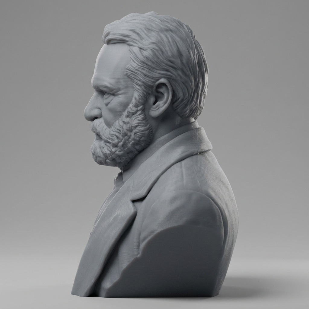 Victor Hugo 3D Printable Bust 3D Model