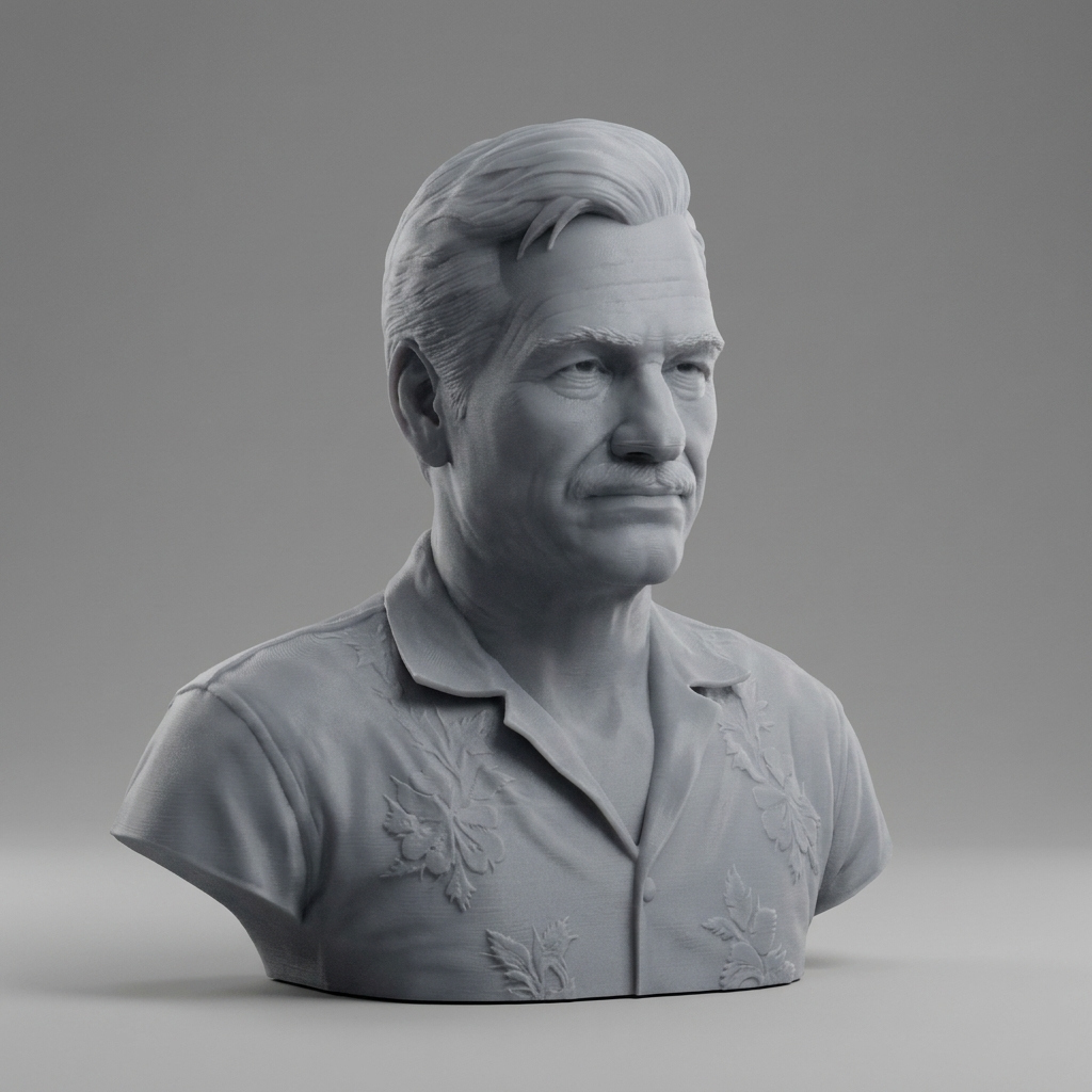 Victor Sullivan Sully Uncharted Character Bust 3D Model