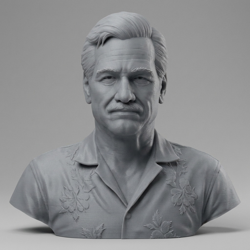 Victor Sullivan Sully Uncharted Character Bust 3D Model