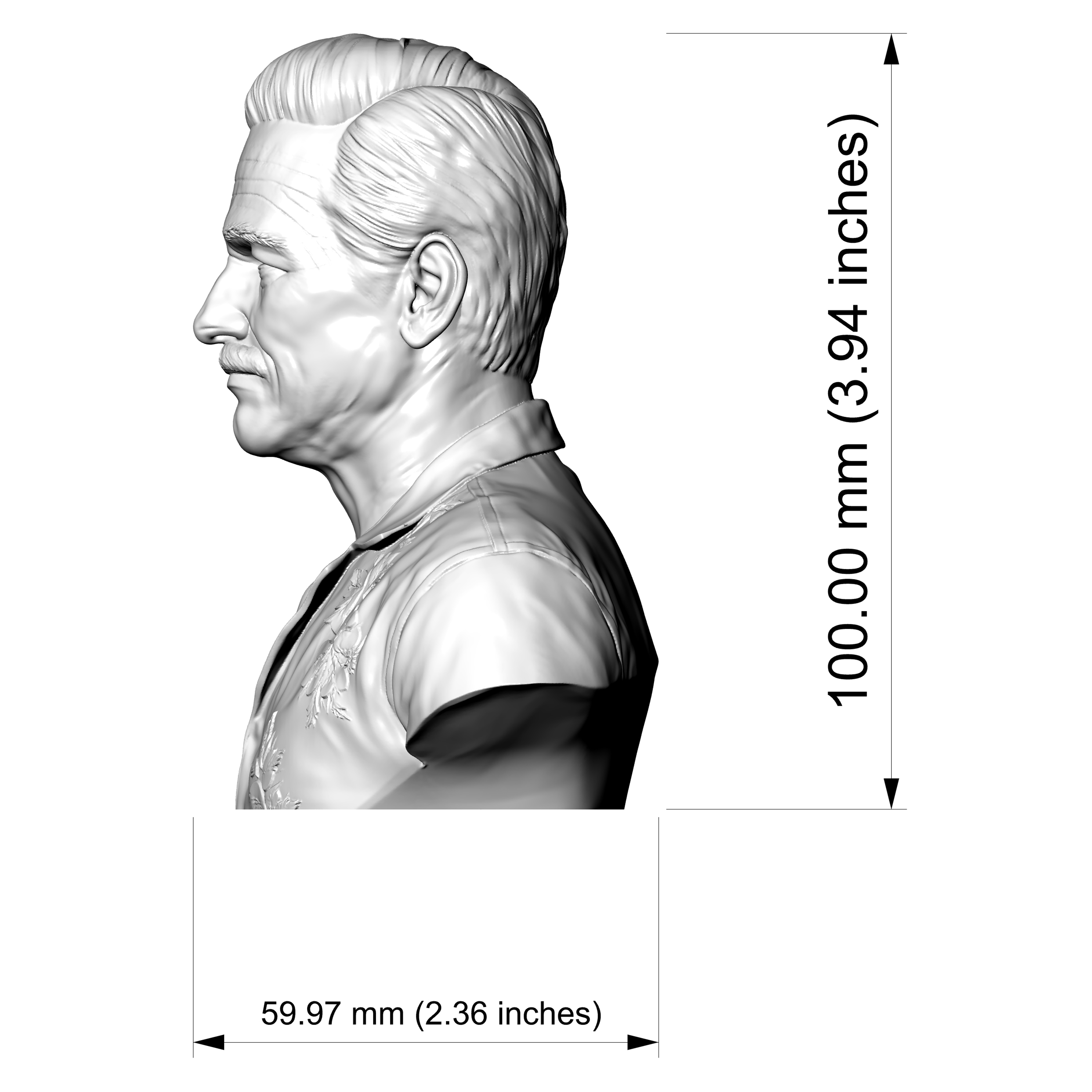 Victor Sullivan Sully Uncharted Character Bust 3D Model