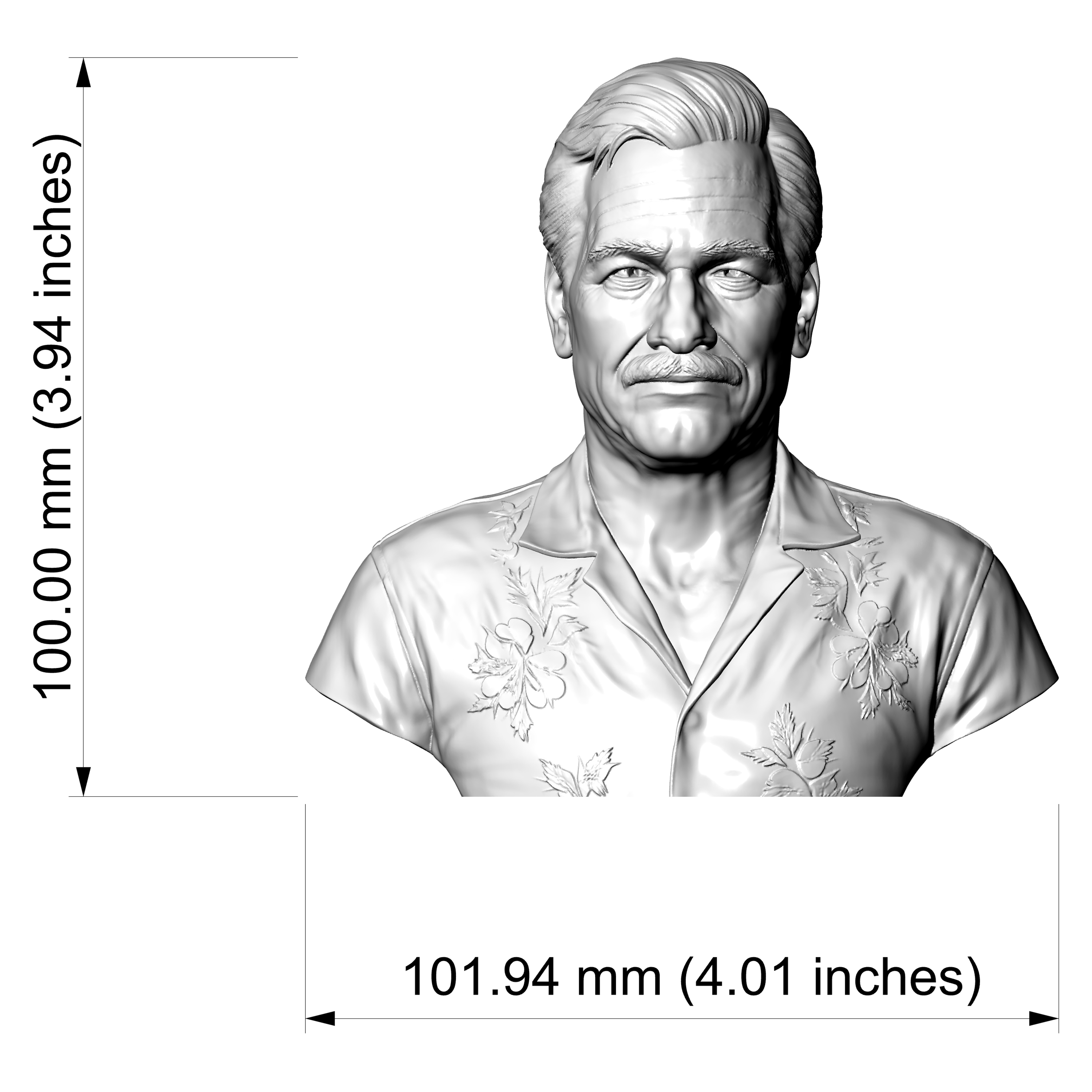 Victor Sullivan Sully Uncharted Character Bust 3D Model