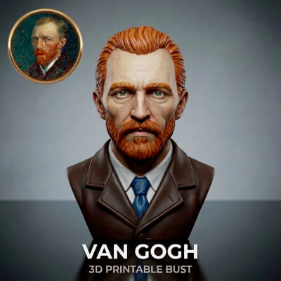 Vincent van Gogh 3D Printable Bust