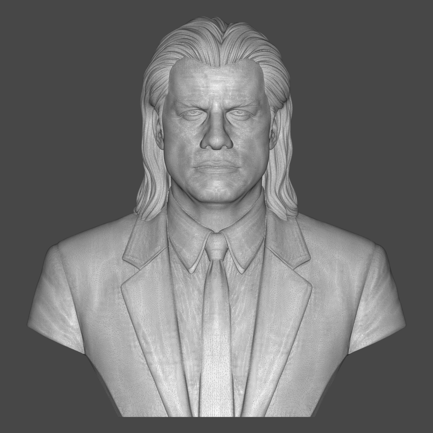 Vincent Vega Pulp Fiction 3D Printable Bust 3D Model