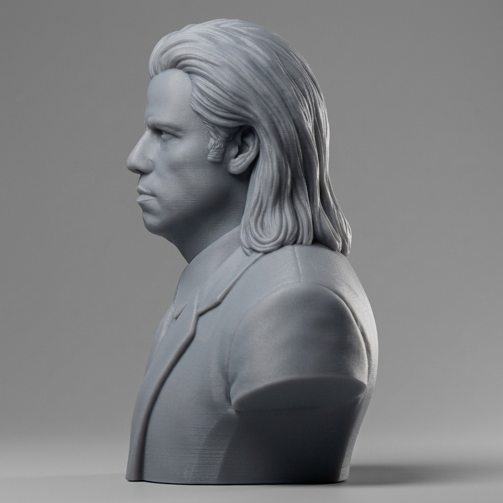 Vincent Vega Pulp Fiction 3D Printable Bust 3D Model
