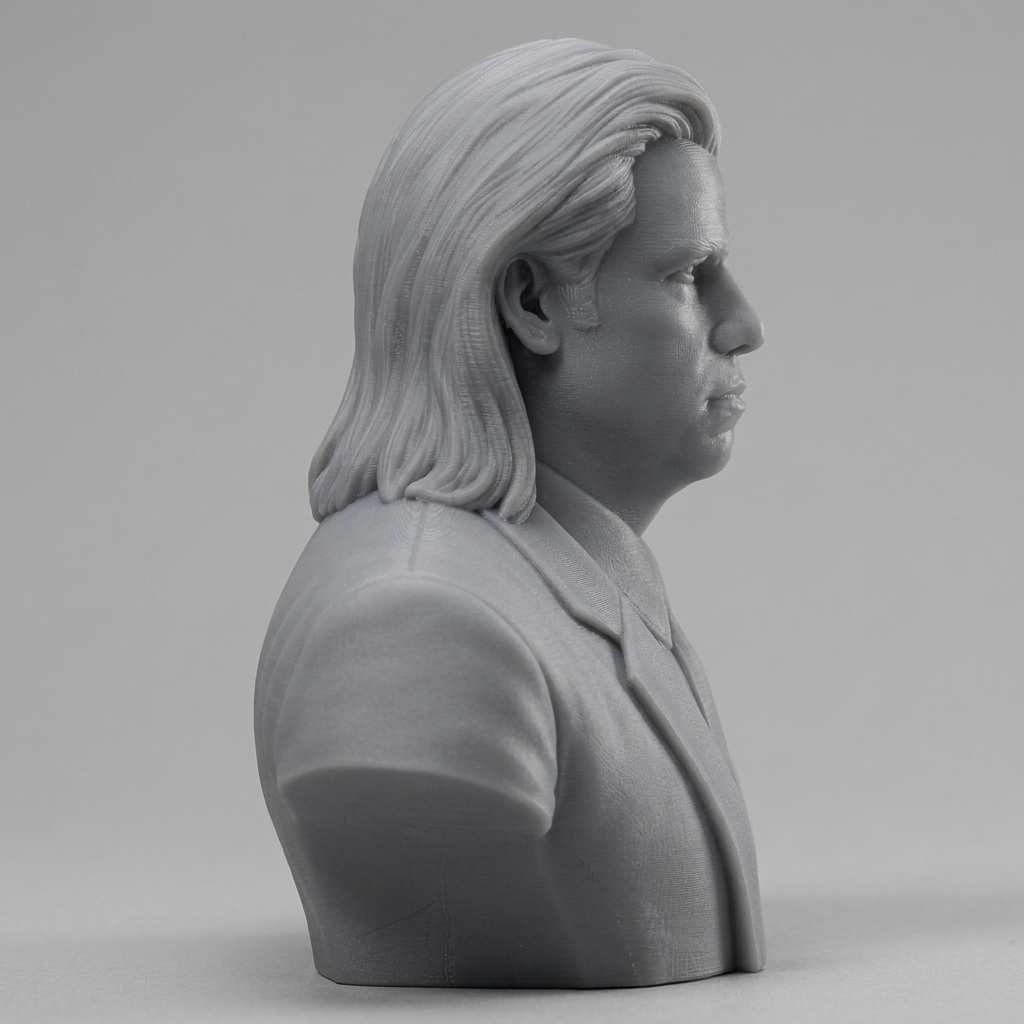 Vincent Vega Pulp Fiction 3D Printable Bust 3D Model