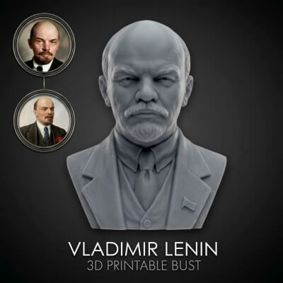 Vladimir Lenin 3D Printable Bust