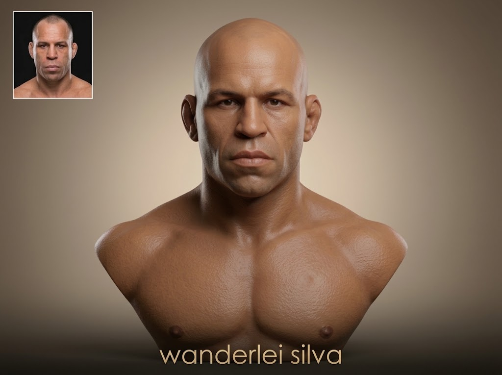 Wanderlei Silva 3D Printable Bust 3D Model