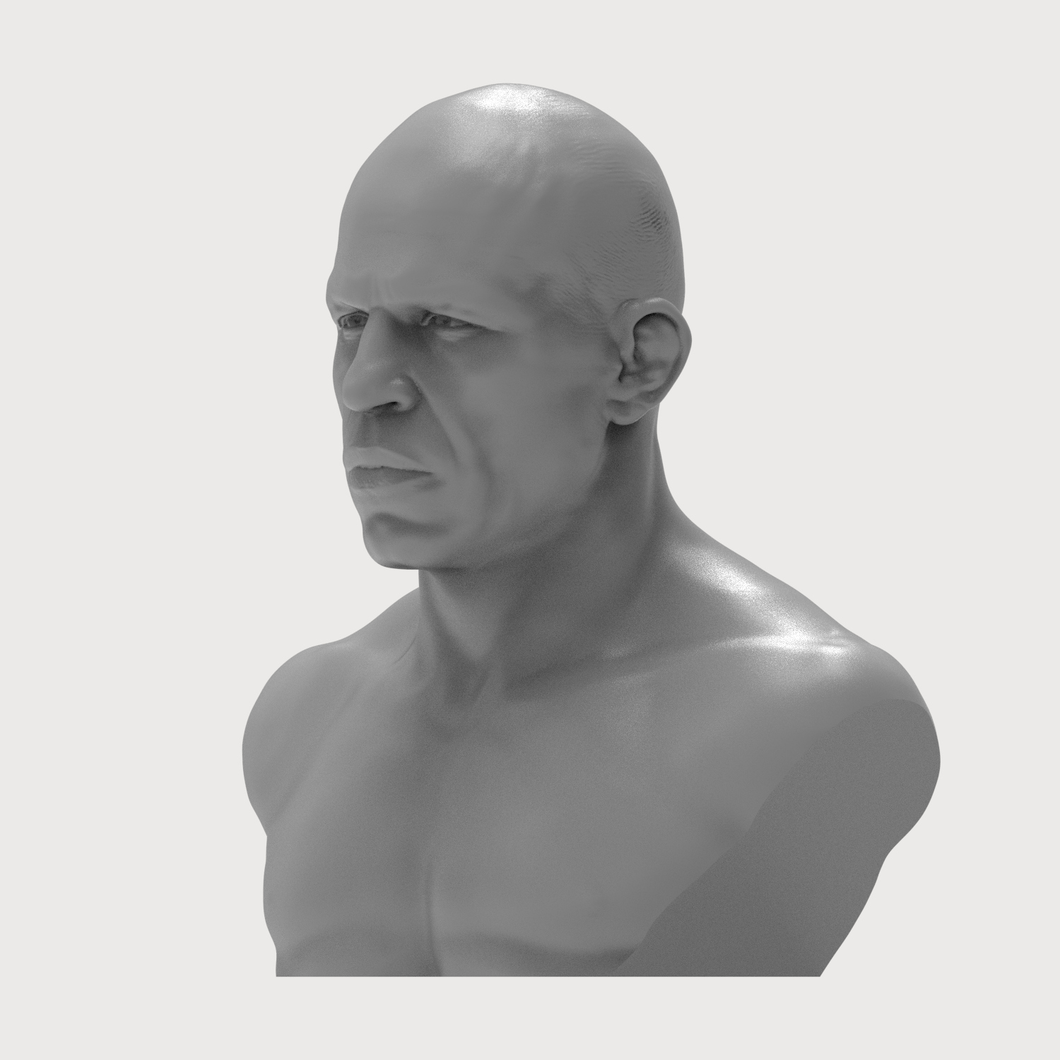 Wanderlei Silva 3D Printable Bust 3D Model