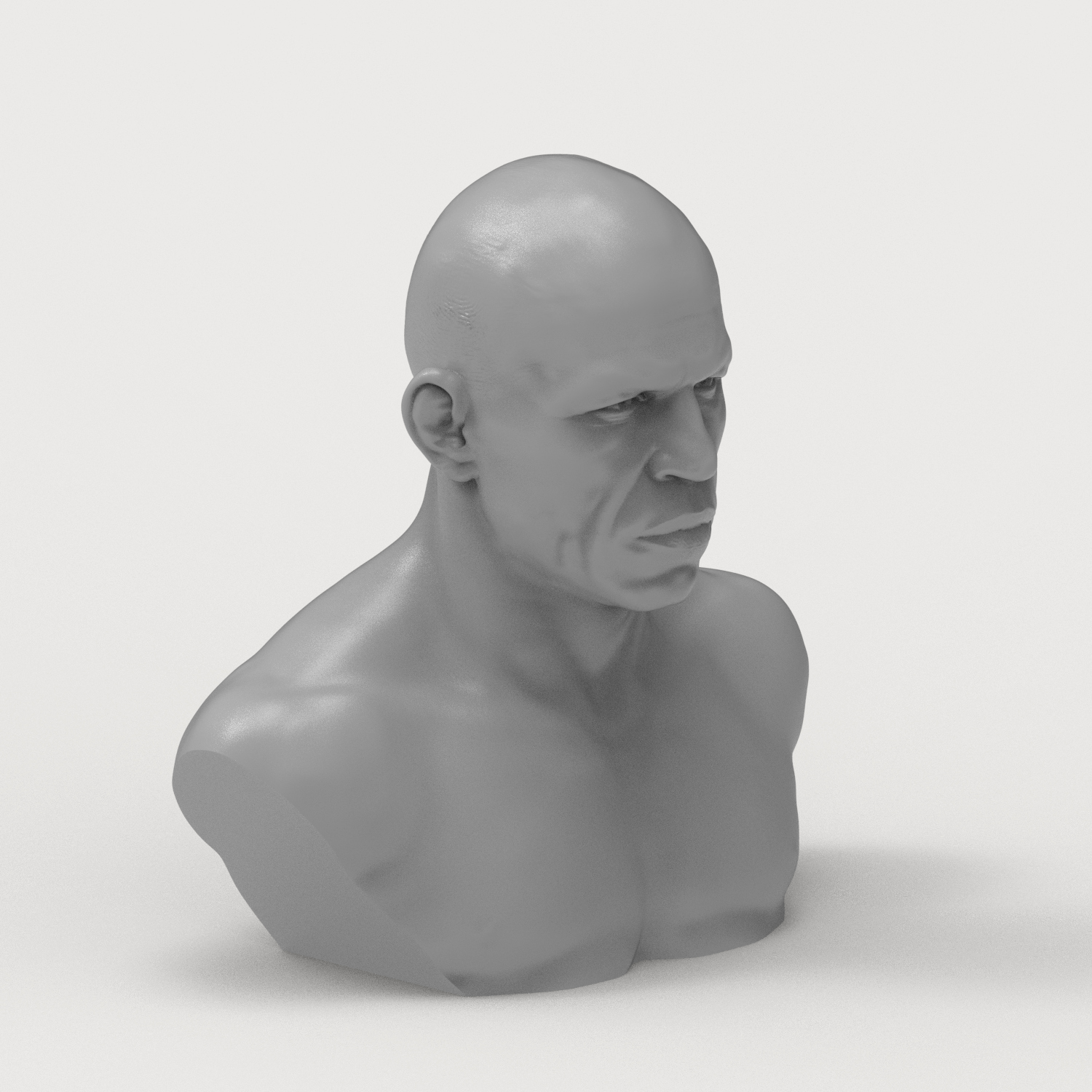 Wanderlei Silva 3D Printable Bust 3D Model