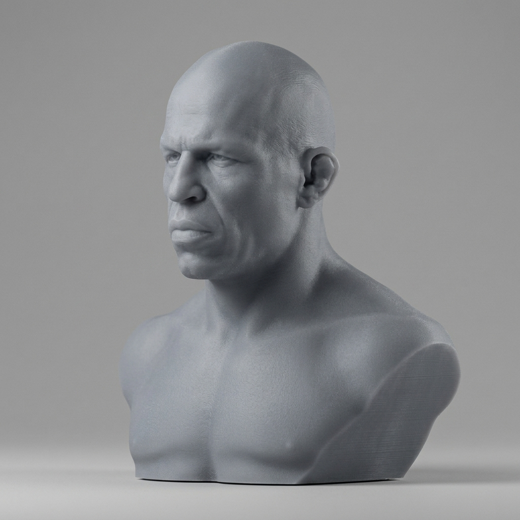 Wanderlei Silva 3D Printable Bust 3D Model