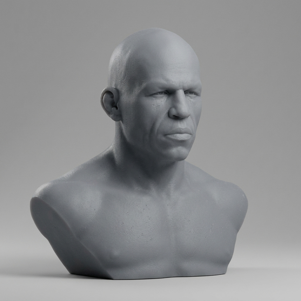 Wanderlei Silva 3D Printable Bust 3D Model