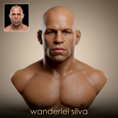 Wanderlei Silva 3D Printable Bust